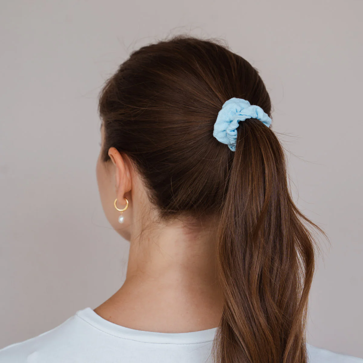 Blue Cotton Scrunchies Bundle (3er-Pack) - Image 3