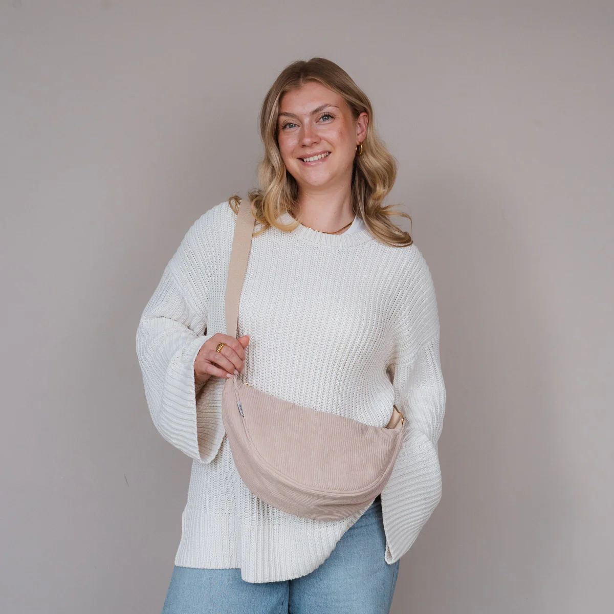 Cord Crossbody Bag beige - Image 2