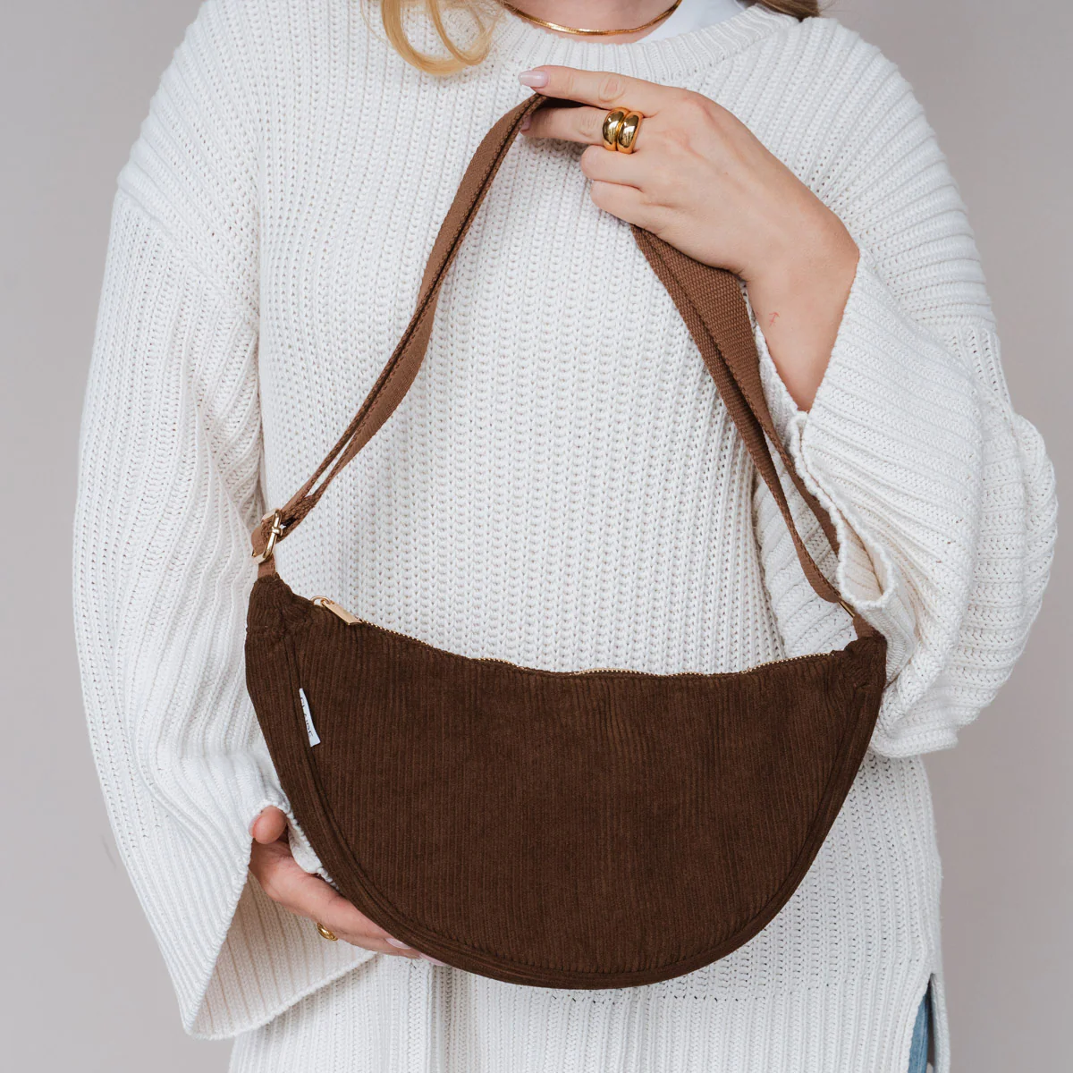 Cord Crossbody Bag braun - Image 3