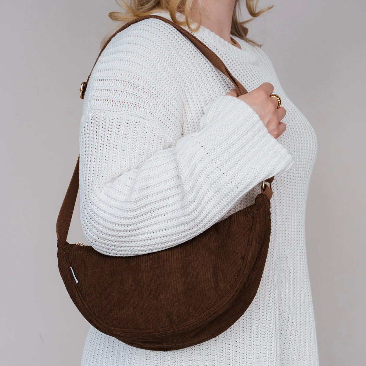 Cord Crossbody Bag braun - Image 5