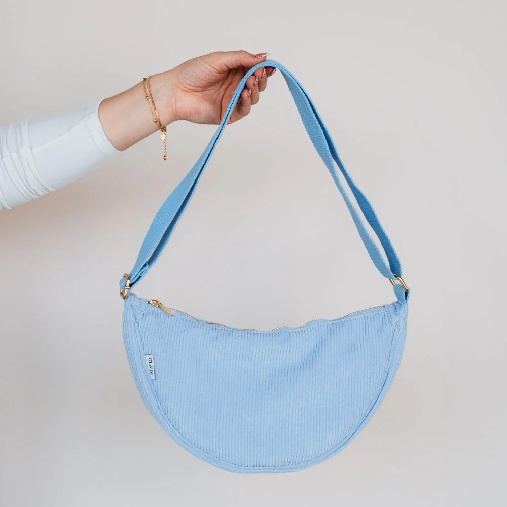 Cord Crossbody Bag hellblau - Image 7