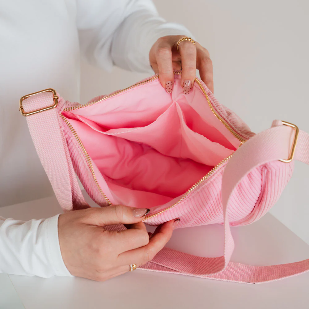 Cord Crossbody Bag rosa - Image 5