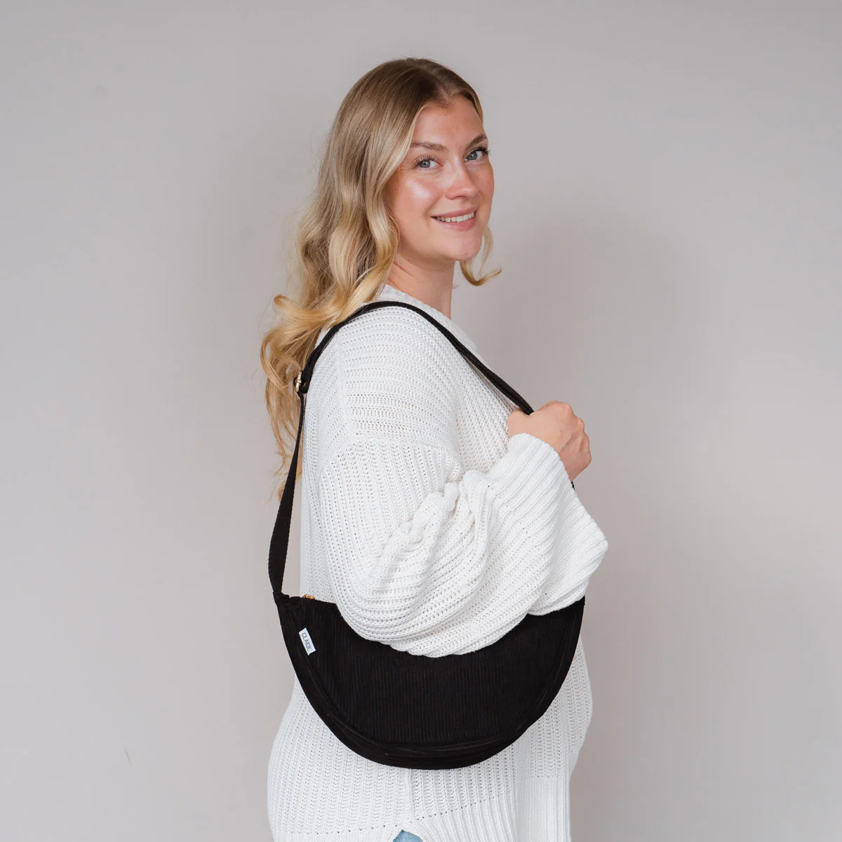 Cord Crossbody Bag schwarz - Image 3