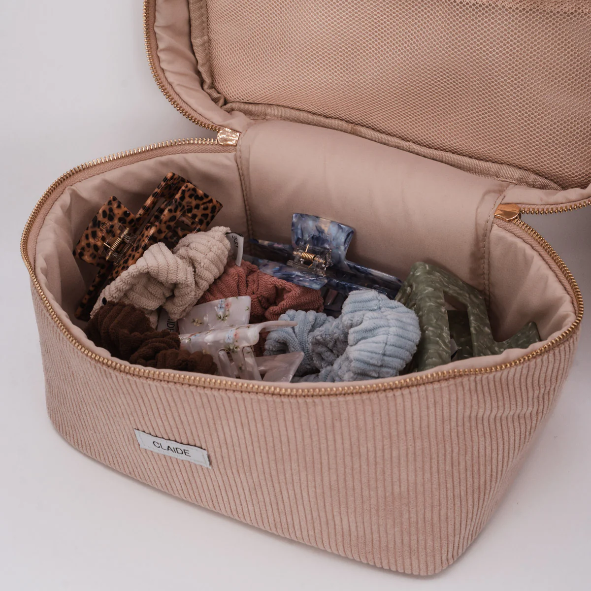 Cord Travel Bag Beige - Image 4