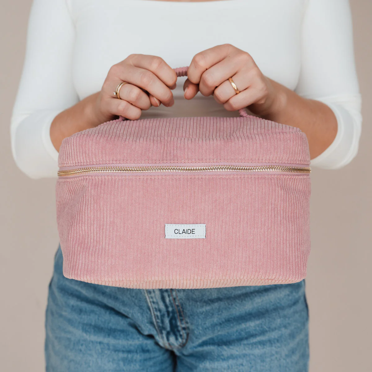 Cord Travel Bag Rosa - Image 3