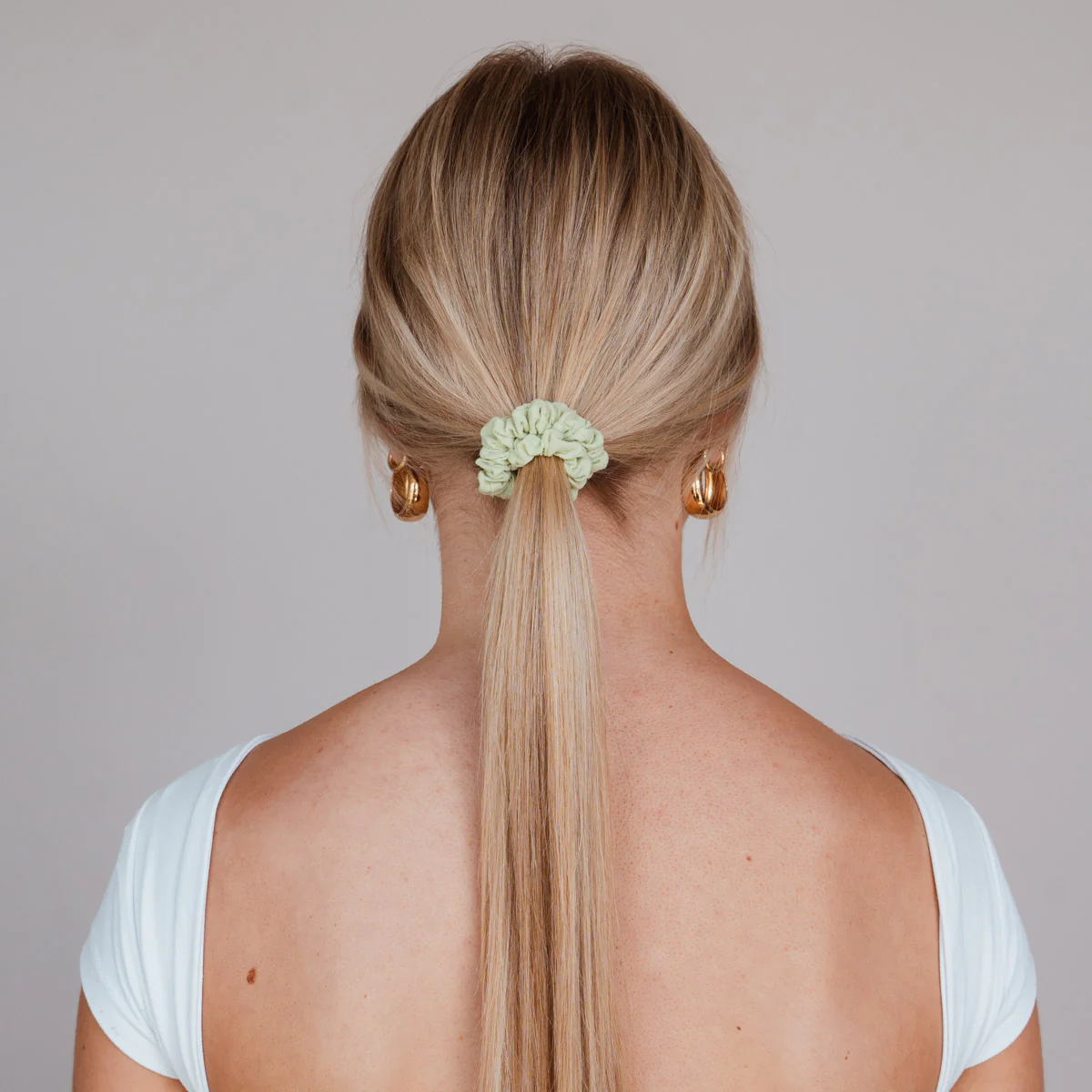 Green Cotton Scrunchies Bundle (3er-Pack) - Image 6