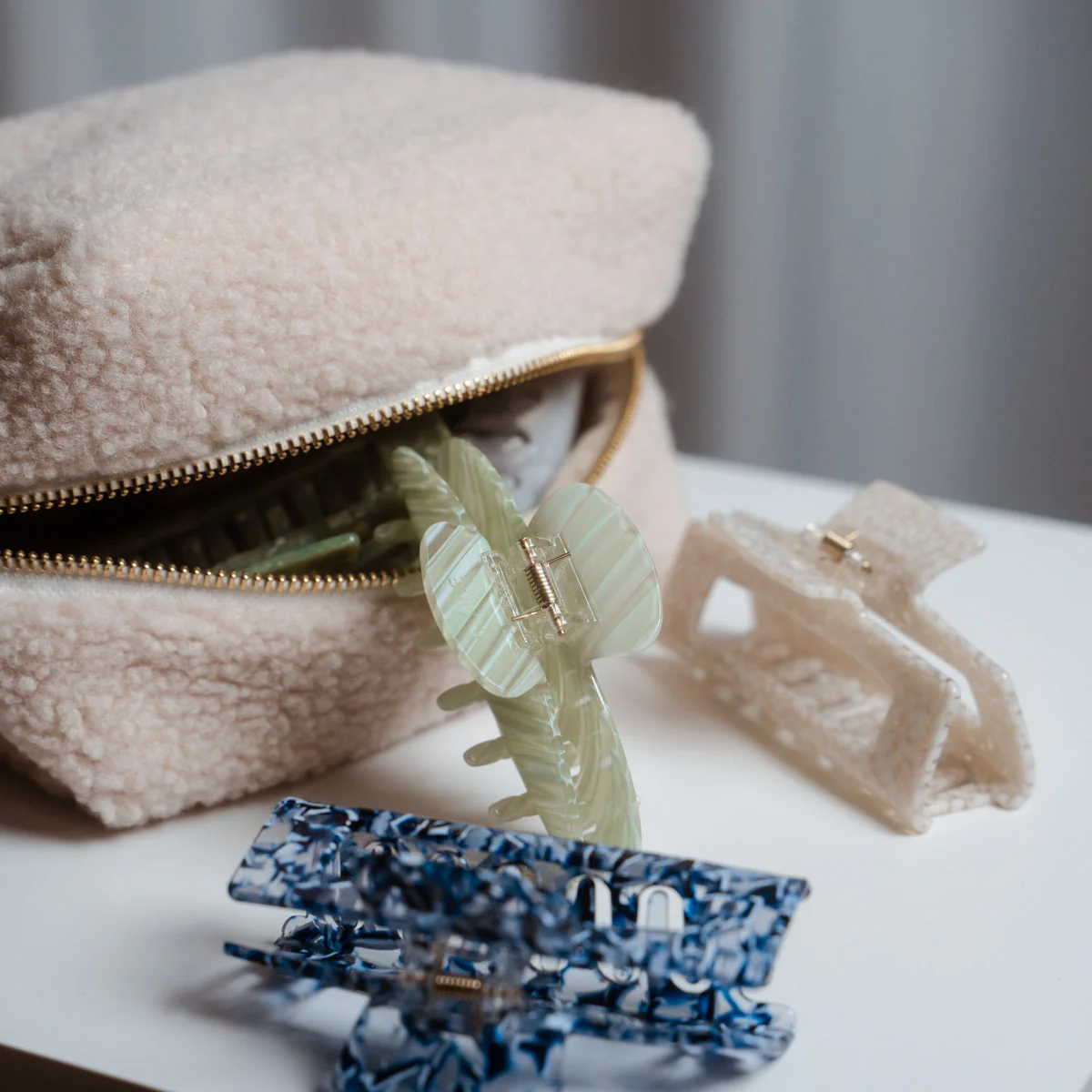 Kosmetiktasche aus Teddyfleece - Image 3