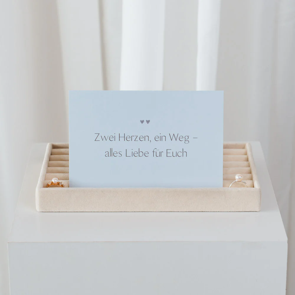 Postkarte Gast "Zwei Herzen"