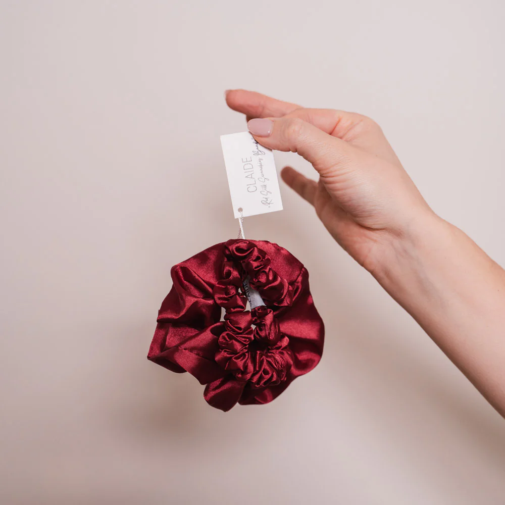 Red Silk Scrunchies Bundle (3er-Pack) - Image 7